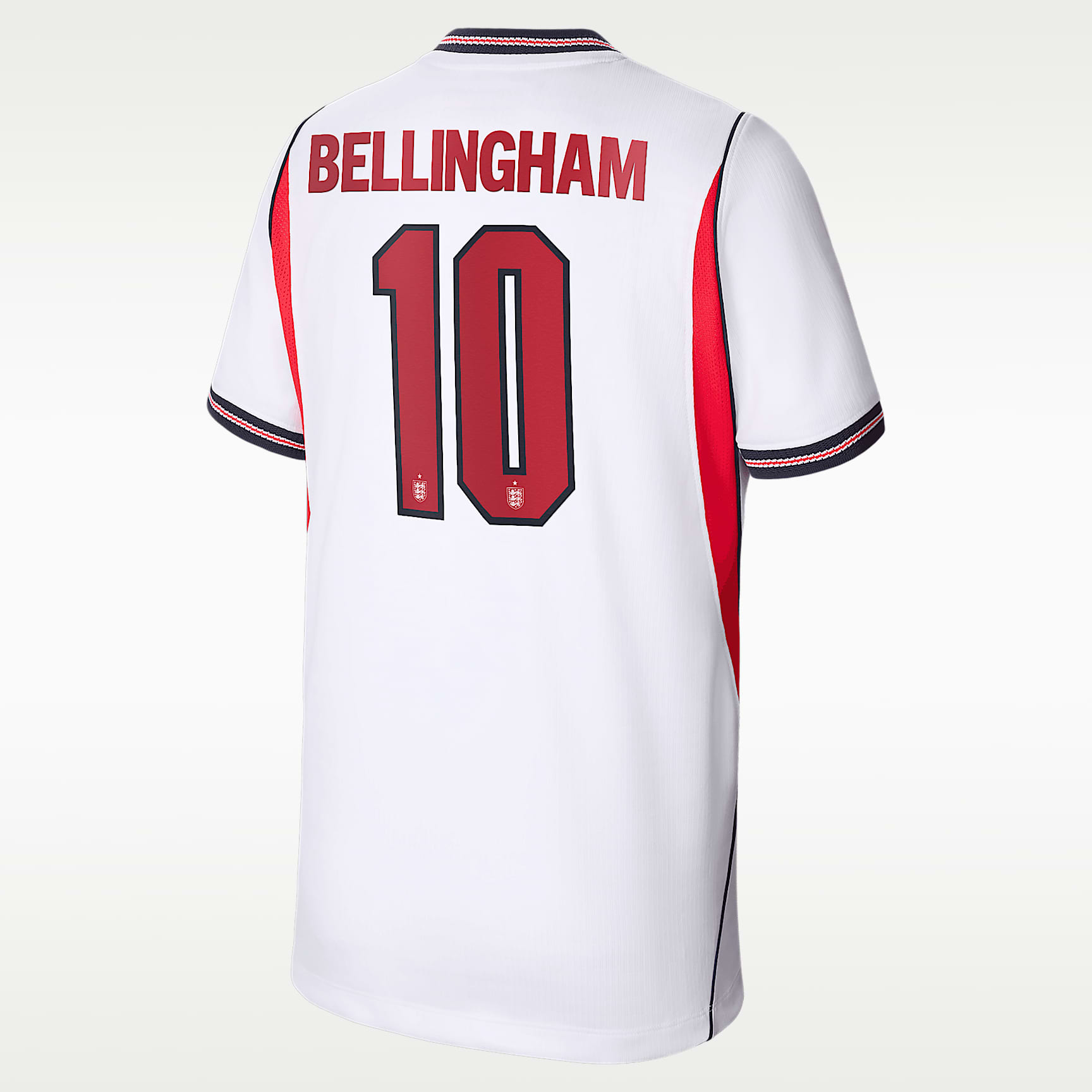 Nike Bellingham 10 サッカーシャツ Jude Bellingham England National Team 2026 Stadium Home Big Kids